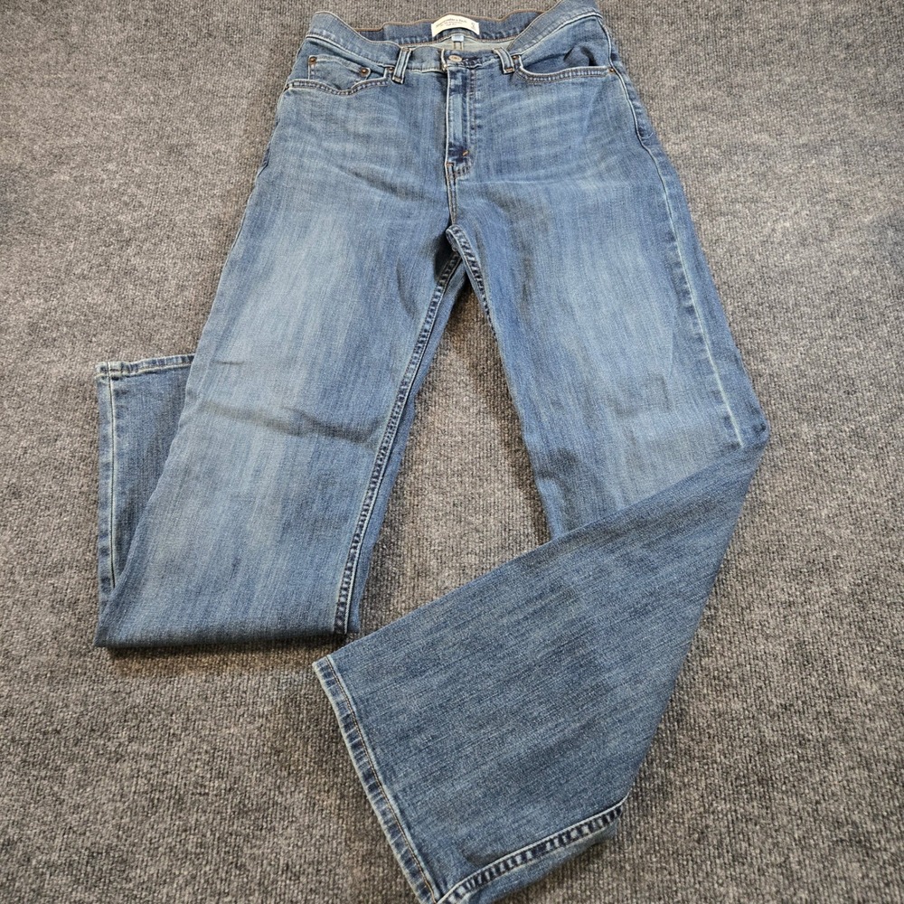 Abercrombie & Fitch Curve Love The 90s Relaxed Jean High Rise Blue Wash 27 4R R